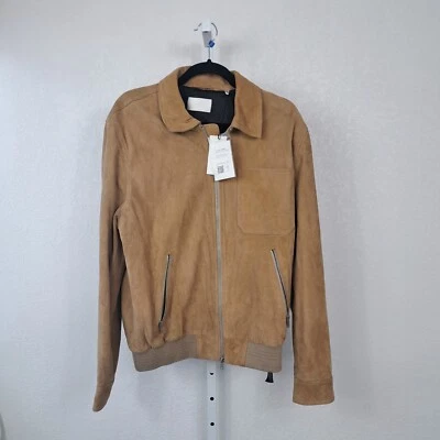 $895 Hombres 7 For All Mankind Hombres Chaqueta XL Lujo Gamuza Tostado Coñac XLARGE  Foto 1 de 4