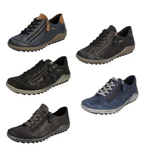 LADIES REMONTE R1402 CASUAL LEATHER LACE UP SHOES - Picture 1 of 15