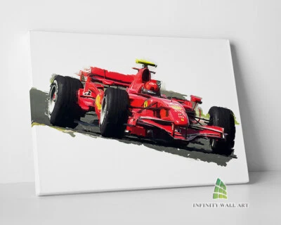 F1 Ferrari Painting Canvas Art Wall Art Print Picture Sports Cars Framed.--E364 - Image 1 of 4