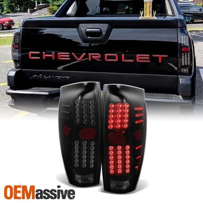 Luces traseras LED ahumadas negras Fit 2002-2006 Chevy Avalanche 1500 | 2500 L + R Foto 1 de 4