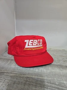 Vintage Zebco Angelrollen Wels Barsch Crappie Fisch Snapback Hut - Bild 1 von 8