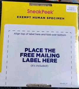 SneakPeek Fast Track At Home Gender Test Kit NIB Sealed - EXP 05/18/2025 - Picture 1 of 4