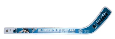San Jose Sharks Joe Thornton Jumbo Noche Mini Palo Firmado Autógrafo Foto 1 de 3