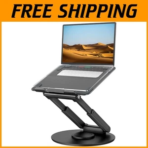 Compact Telescopic Laptop Stand for Desk - Adjustable Height & Portable Design - Picture 1 of 8