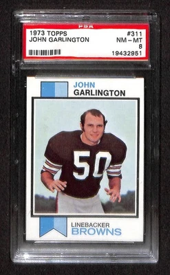1973 TOPPS #311 JOHN GARLINGTON PSA 8 NM-MT 19432951  - Image 1 of 3