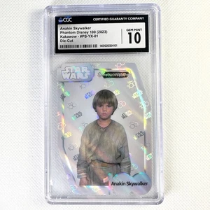 2023 Kakawow Phantom Disney 100 Star Wars Die-Cut Anakin Skywalker CGC 10 - Picture 1 of 7