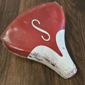 Vintage VGC Vintage "S" type Schwinn Mesinger Leather Bicycle Seat Saddle - Picture 1 of 8