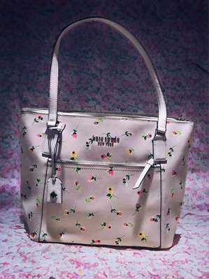 Kate Spade New York Floral Tote Bag Pink Multicolor Shoulder Purse Retail $289 - Image 1 of 4