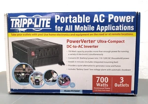 Tripp-Lite Inverter di Alimentazione Portatile da DC a AC Compatto 700 Watt 3 Uscite PV700HF - Foto 1 di 7