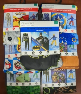 Climate Right By Cuddl Duds Warm Underwear Set-Multi Theme and Sizes-You Choose! - Image 1 of 4