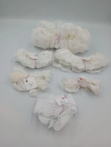Lot of 19+ Yards of New Vintage Lace Trims Sewing Craft White Cream White Bride - Picture 1 of 4