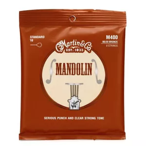 3 Sets Martin M400 Mandolin Strings Standard 10-34 80/20 Bronze Wound M-400 - Picture 1 of 1