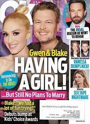 OK! Magazine April 3 2017 Gwen Stefani Blake Shelton Ben Affleck Ed Sheeran - Image 1 of 4