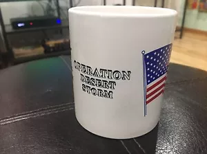 Operation Desert Storm Vintage 4" Kaffeebecher USA Armed Forces Patriotisch - Bild 1 von 4