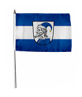 Stockflagge Fahne Flagge Heidenheim (Mittelfranken) 30 x 45 cm