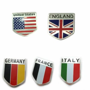 Accesorios de aluminio 3D pegatina coche varios emblema bandera insignia calcomanía parachoques decoración - Imagen 1 de 17
