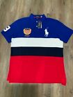 Polo Ralph Lauren Men’s Big Pony USA Rugby Shield #3 Classic Fit Shirt Sz Med