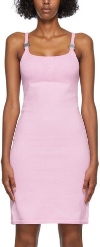 ALYX L38258 Abito da discoteca rosa morbido lavorato a maglia taglia M