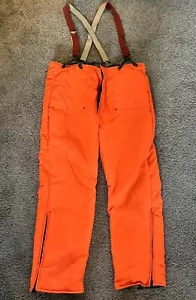 Bushmaster Blaze Orange/Camo Insulated Hunting Pants Size X-Large Reversible - Picture 1 of 7