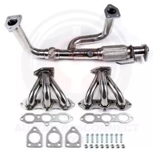 STAINLESS HEADER EXHAUST MANIFOLD FOR 98-02 ACCORD 3.0 V6/99-03 TL/CL - Picture 1 of 12