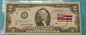 1976 Stamped $2.00 Hawaii STAMP - post marked April 13, 1976 Chattanooga, Tn - Picture 1 of 2
