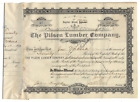 Pilsen Lumber Company Stock Certificate (Chicago, Illinois)