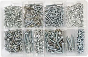 500 PRS x ASSORTED BA SCREWS & NUTS 2BA - 6BA ROUND SLOTTED PAN HEAD MACHINE AT2 - Picture 1 of 1