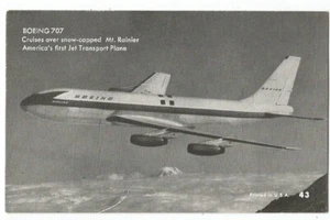 Mt. Tarjeta arcade Rainier, WA Washington antigua Boeing 707, avión - Imagen 1 de 2