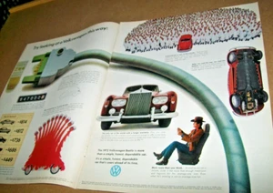 1972 VW Volkswagen BUG BEETLE large-mag 2-pg car ad w/ Rolls Royce - Picture 1 of 1