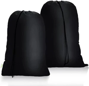 Medium Drawstring Laundry Bag 2 Pack Heavy Duty laundry bag Travel 32 x 24 in... - Picture 1 of 12