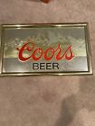 Vintage 1988 ADOLPH COORS BEER Bar Sign Mirror in  Frame 25" x 15"