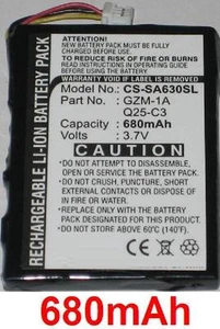 BATTERIE 680mAh Type GZM-1A Q25-C3 pour Philips Gogear HDD6330 (30Go) - Photo 1 sur 1