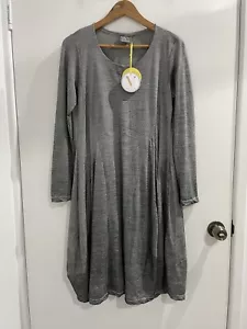 Valia Tiffany Dress Size S Wool Blend Keyhole Stretch Relaxed Fit (C) - Picture 1 of 11