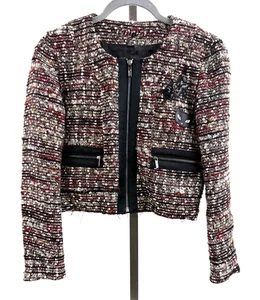 Chaqueta corta de tweed KARL LAGERFELD - Choupette Cat - Talla 38 IT 2/4 EE. UU. - Imagen 1 de 10