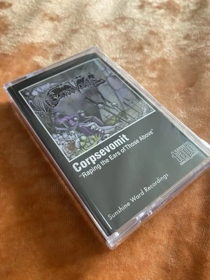 Corpsevomit Metal Band “R@ping The Ears Of Those Above” Cassette Tape Brand New Foto 1 de 4