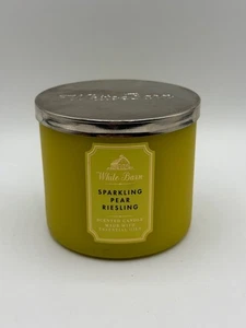 Candela stoppino 3 stoppini Riesling pera scintillante fienile bianco *Nuova - Foto 1 di 5