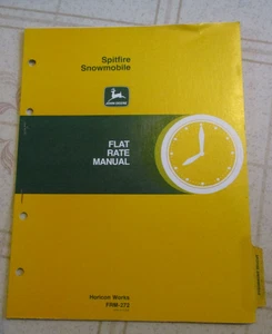John Deere Spitfire Schneemobil Flatrate Bedienungsanleitung Original FRM-1028 - Bild 1 von 2