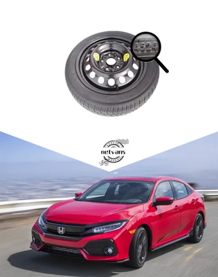 Roue de secours Galette 17" pour HONDA CIVIC 5 écrous (pas R Type), DOT 2024
