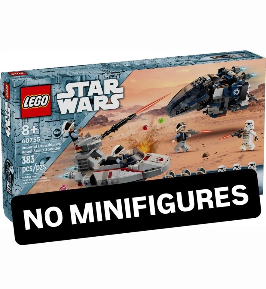 NO MINIFIGURES: LEGO 40755 Star Wars 25 Anniversary Imperial Dropship Rebel Ship - Image 1 of 1
