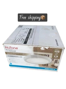 NeW-NuTone 110CFM Bathroom Exhaust Fan W/LED Light & Humidity Sensing AERN110SLW - Picture 1 of 3