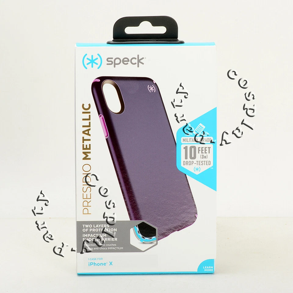 Funda metálica Speck Presidio Hybird para iPhone X iPhone Xs - púrpura metálico Foto 1 de 4