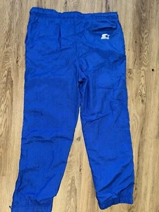 Vintage 1996 Olympic Games Atlanta Windbreaker Pants MEDIUM Starter Blue - Picture 1 of 12