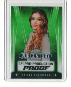 2025 Foglia Pop Century Hailee Steinfeld VERDE PRE PRODUZIONE PROVA VERO 1/1 - Foto 1 di 1
