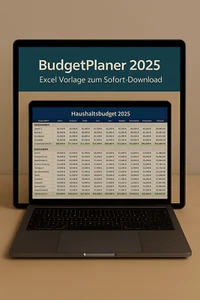Excel Haushaltsbuch 2025 – BudgetPlaner Vorlage für Einnahmen & Ausgaben - Bild 1 von 3