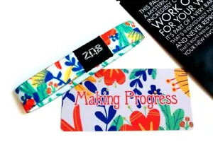 ZOX **MAKING PROGRESS** Silver Single small Mystery pack Wristband w/Card - Picture 1 of 3