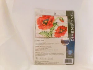 Kit Punto de Cruz Contado Dimensiones - Pareja Amapola 14 Ct Marfil Aida 7x5 Kit - Imagen 1 de 2