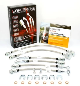 Patrol GQ (Disc/Disc) 2 INCH LIFT 1988-1997 - SAFEBRAKE Perfomance Hoses - Picture 1 of 12
