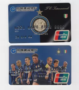 VOID .China Construction Bank.F.C.Milan Football Credit Card Italy .Sample. 2010 - Picture 1 of 2