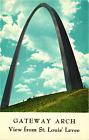 Alte MO Postkarte Tor Bogenansicht Blick auf den St. Louis Levee Missouri Vintage
