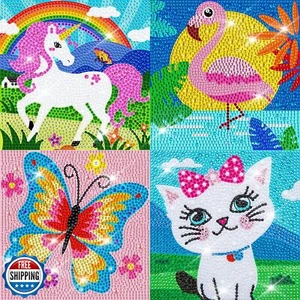 QEUOYSS 5D Diamond Art Kits für Kinder Anfänger einfache Kits Basteln für - Bild 1 von 5